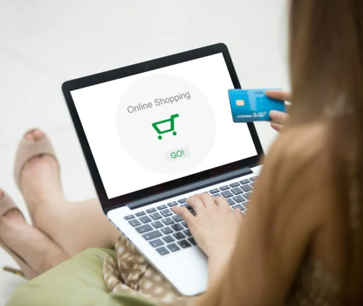 e-commerce, notebook, cartão